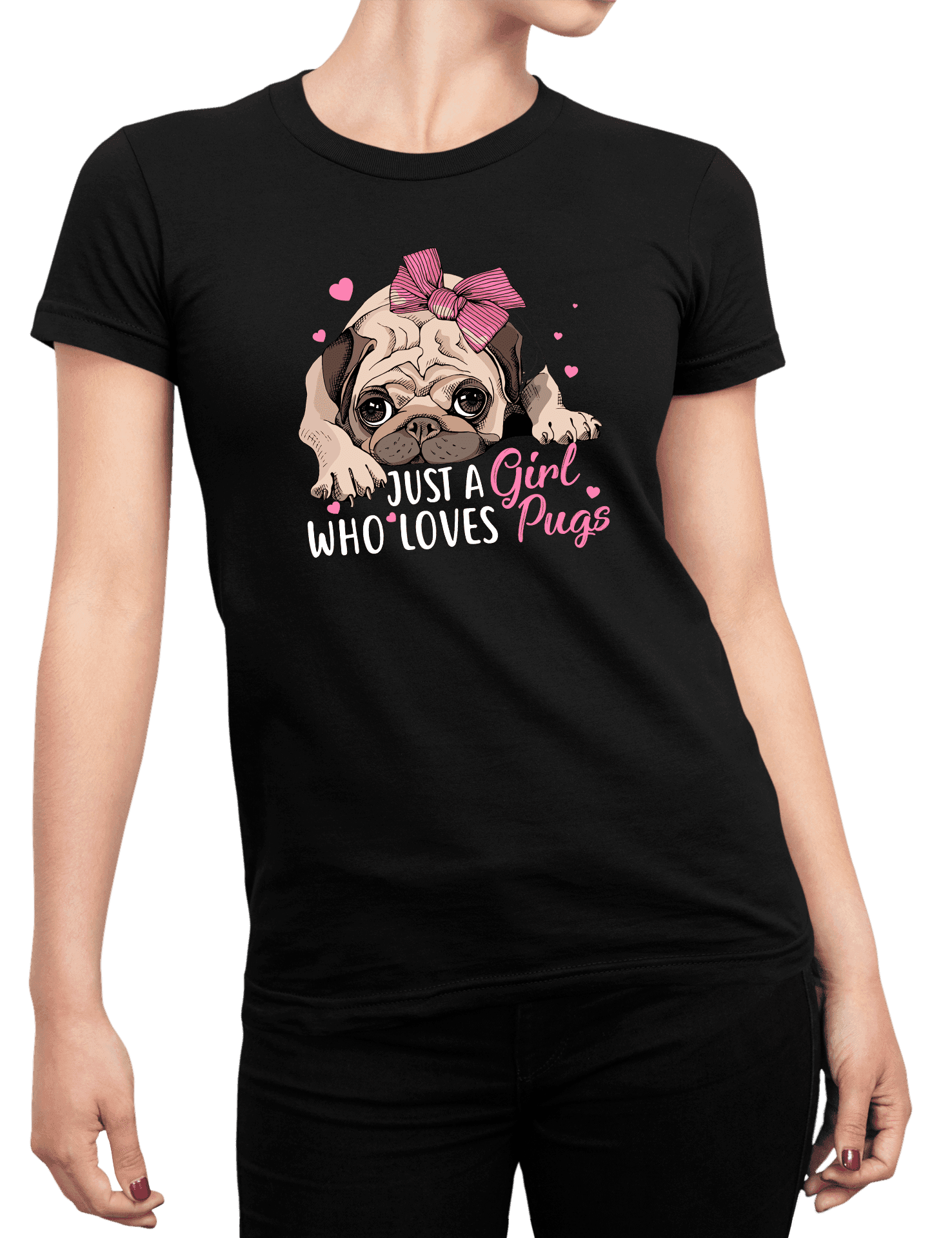 Tričko s potiskem Pug lover
