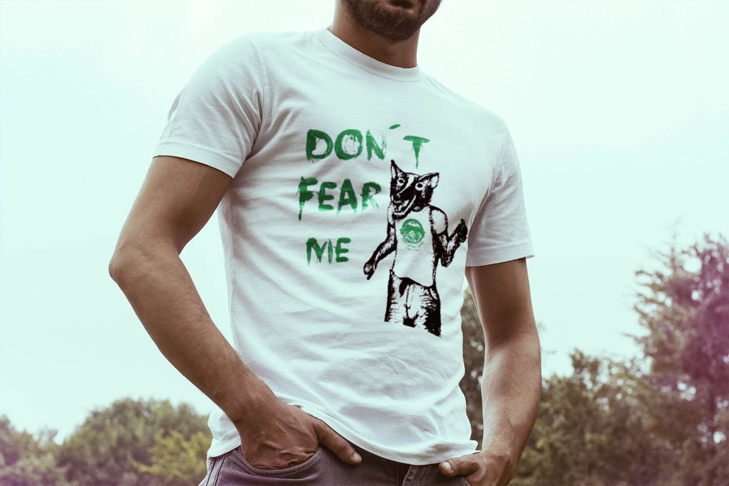 Tričko s potiskem Don´t fear me