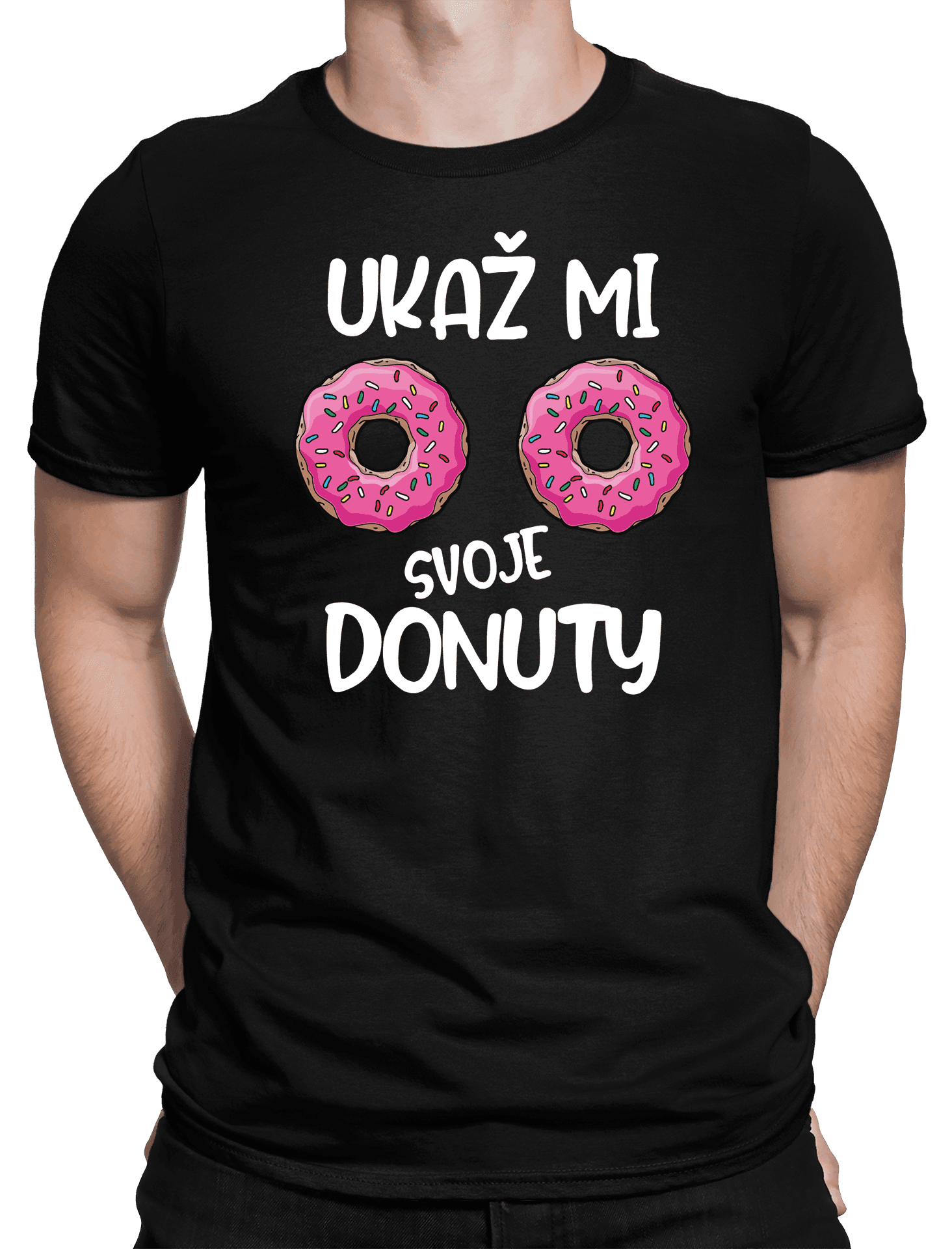 ukaz donuty cerne triko