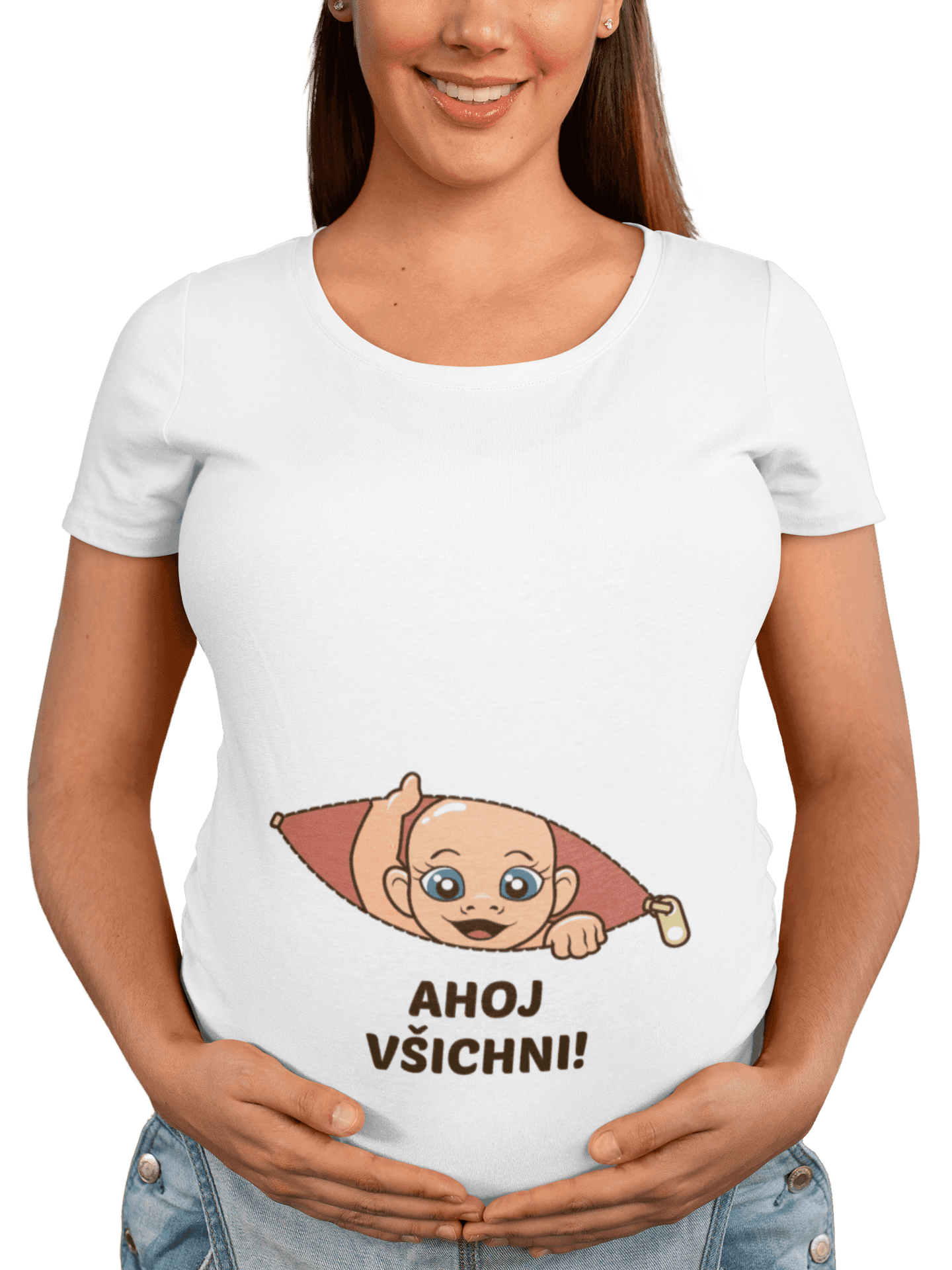transparent t shirt mockup of a happy pregnant woman 26669 min