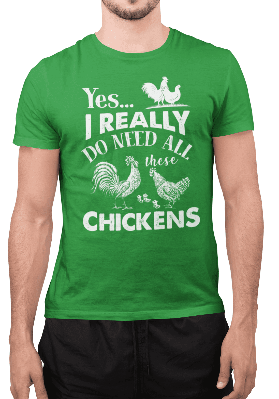 need all chickens zelene tricko min