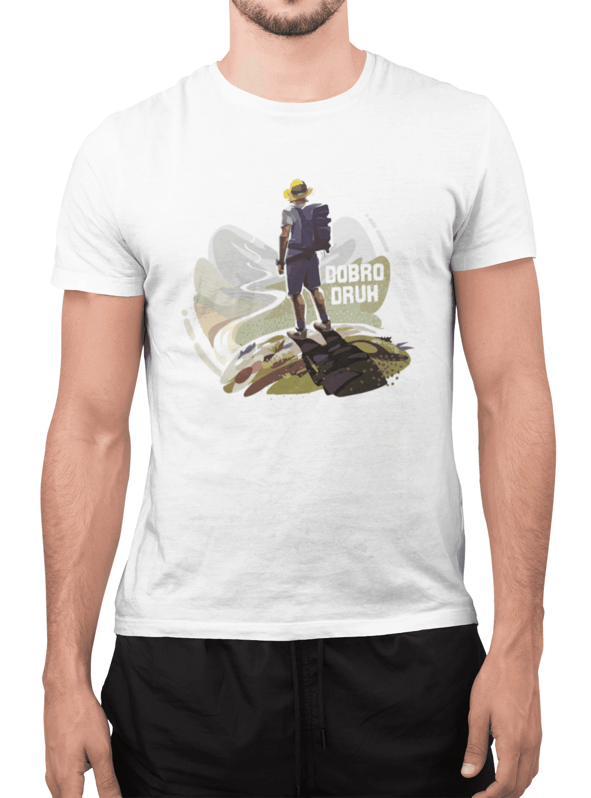 t shirt mockup of a man standing at a studio 2367 el1 min