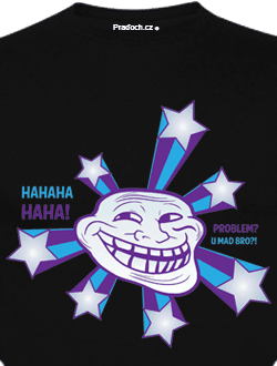 Tričko s potiskem Troll meme Star
