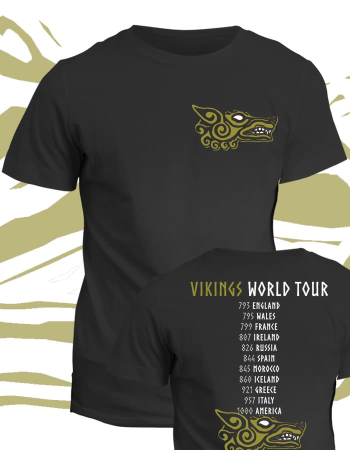 Tričko Vikingové - Vikings World Tour