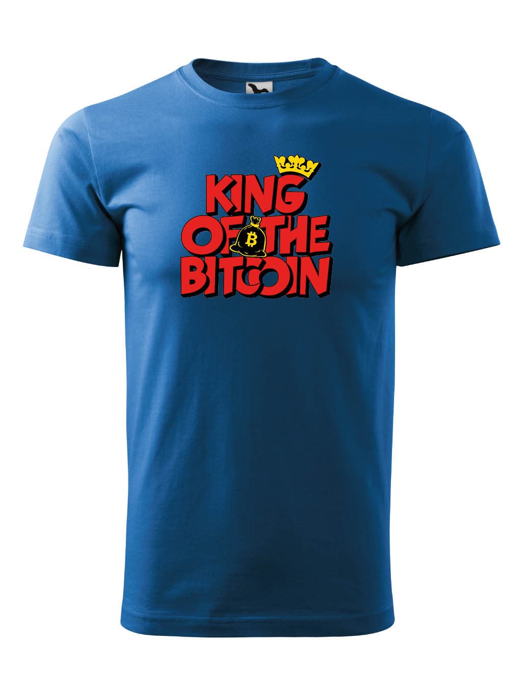 Tričko s potiskem King of bitcoin