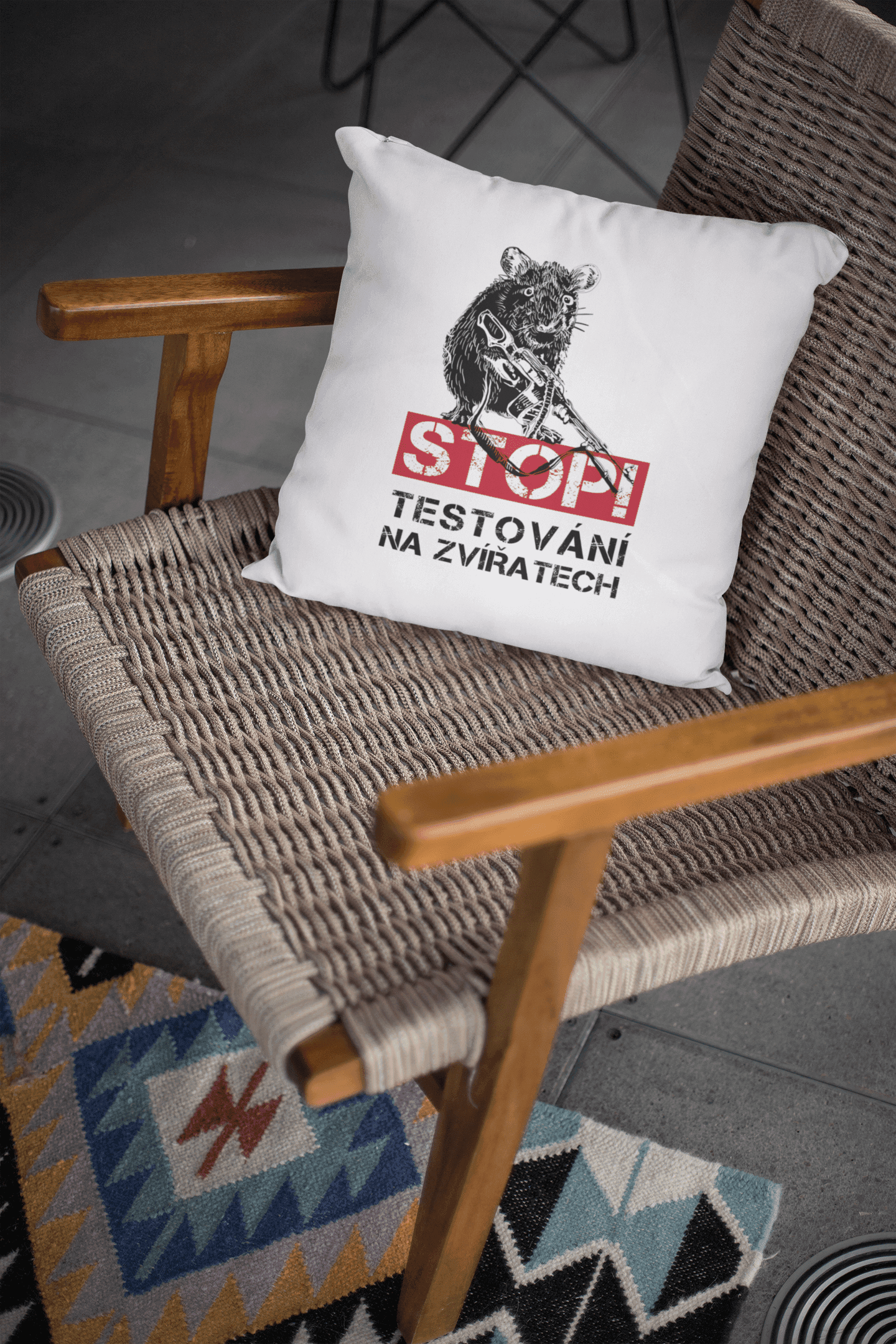 stop testovani polstarek min