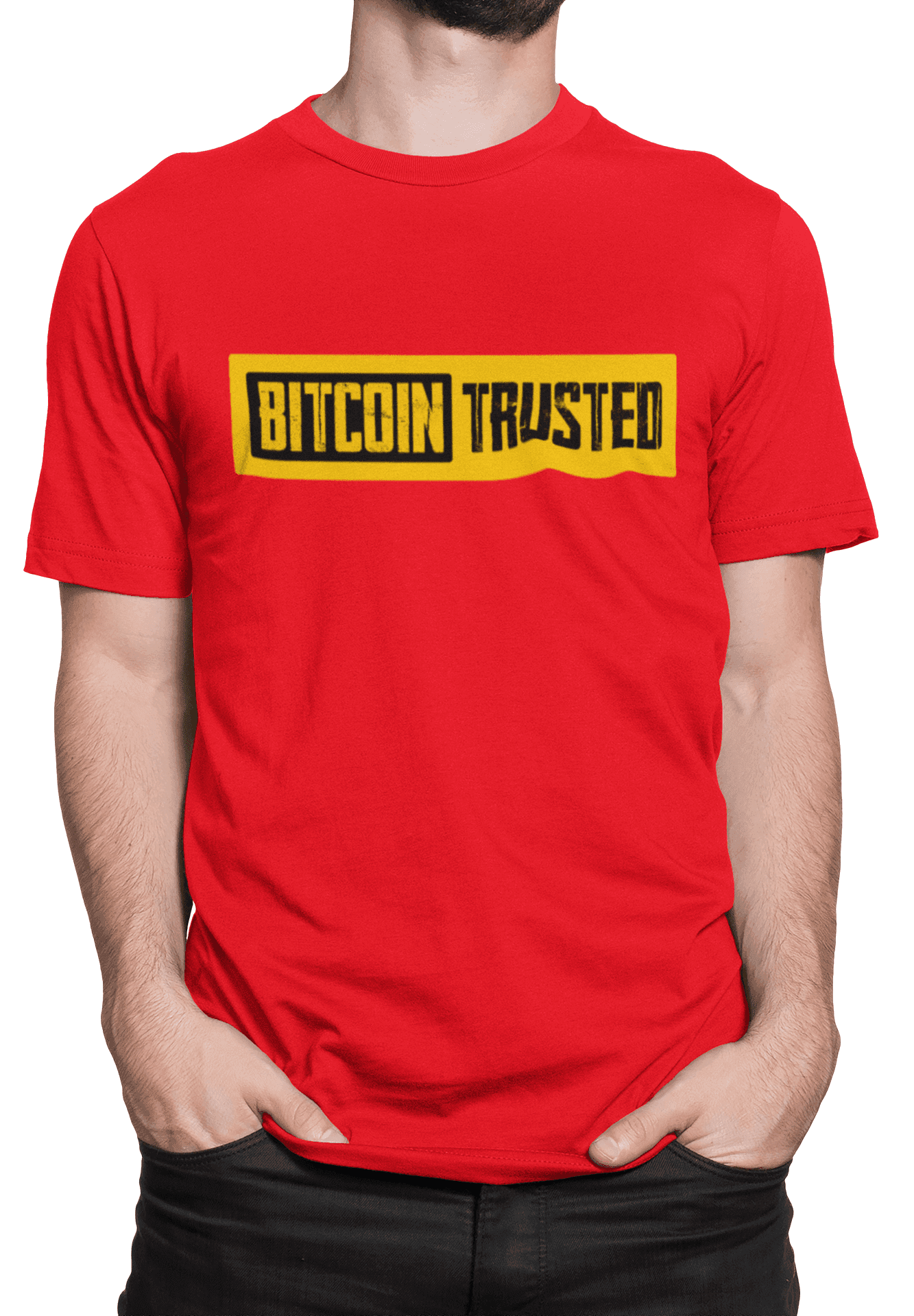Tričko s potiskem Bitcoin trusted