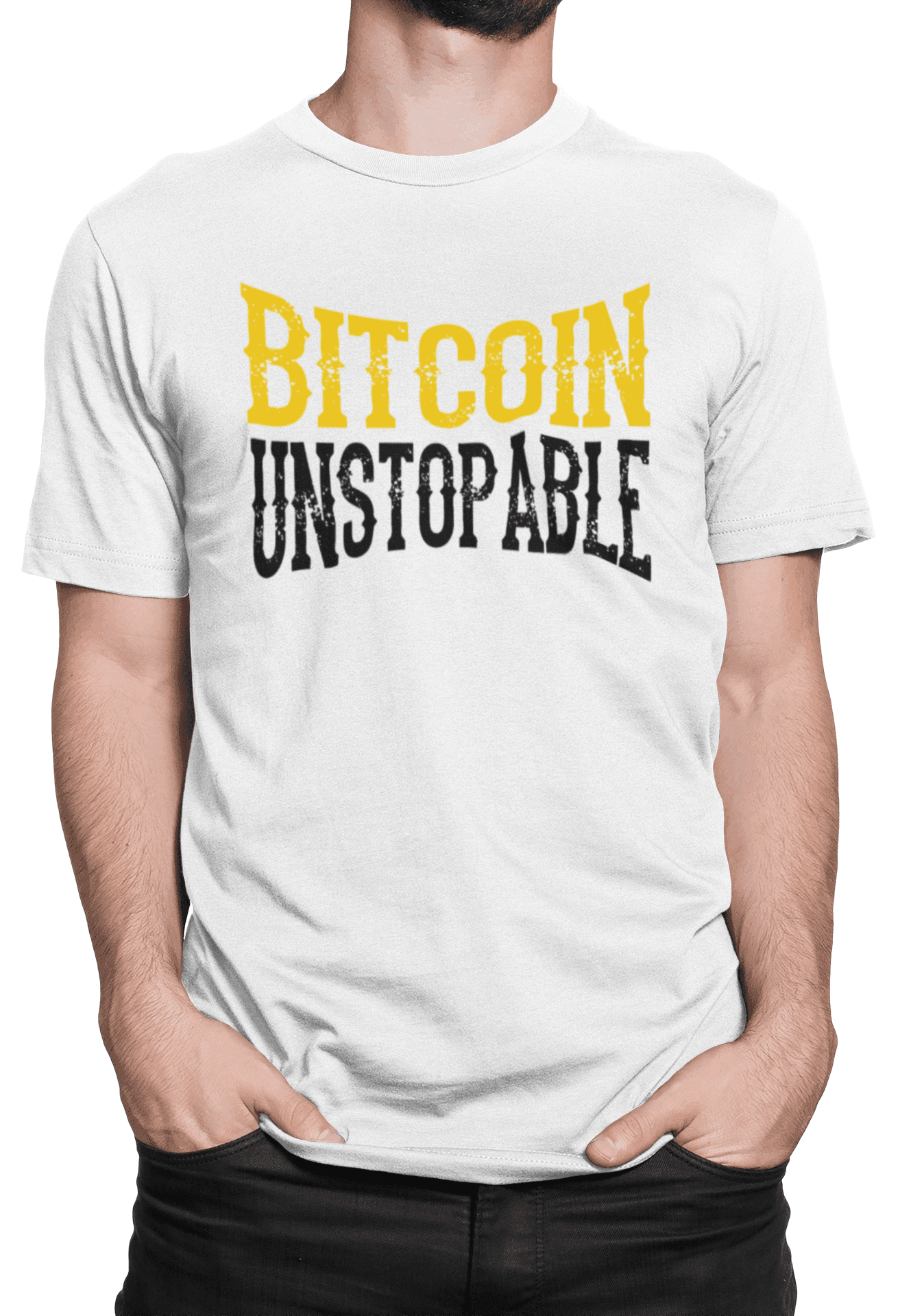 Tričko s potiskem Bitcoin unstopable