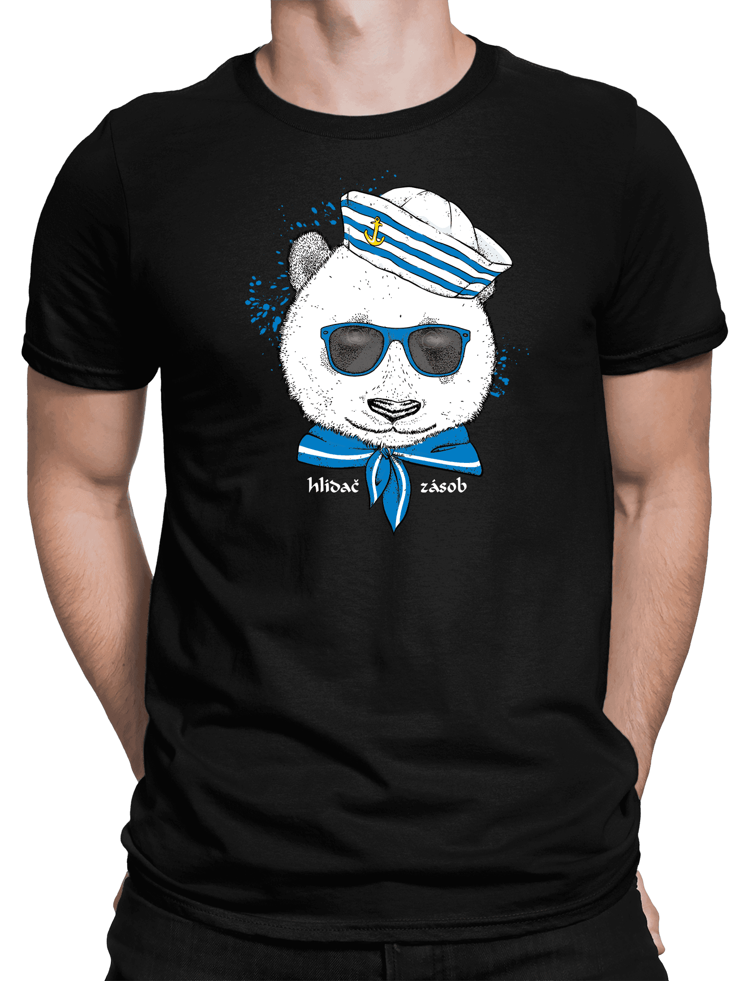 Vodácké tričko Panda námořník