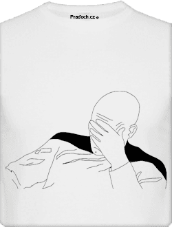Tričko s potiskem MEME Facepalm
