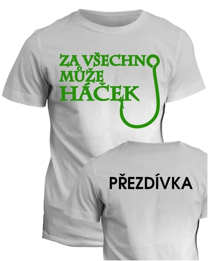 Vodácké tričko Za všechno může háček