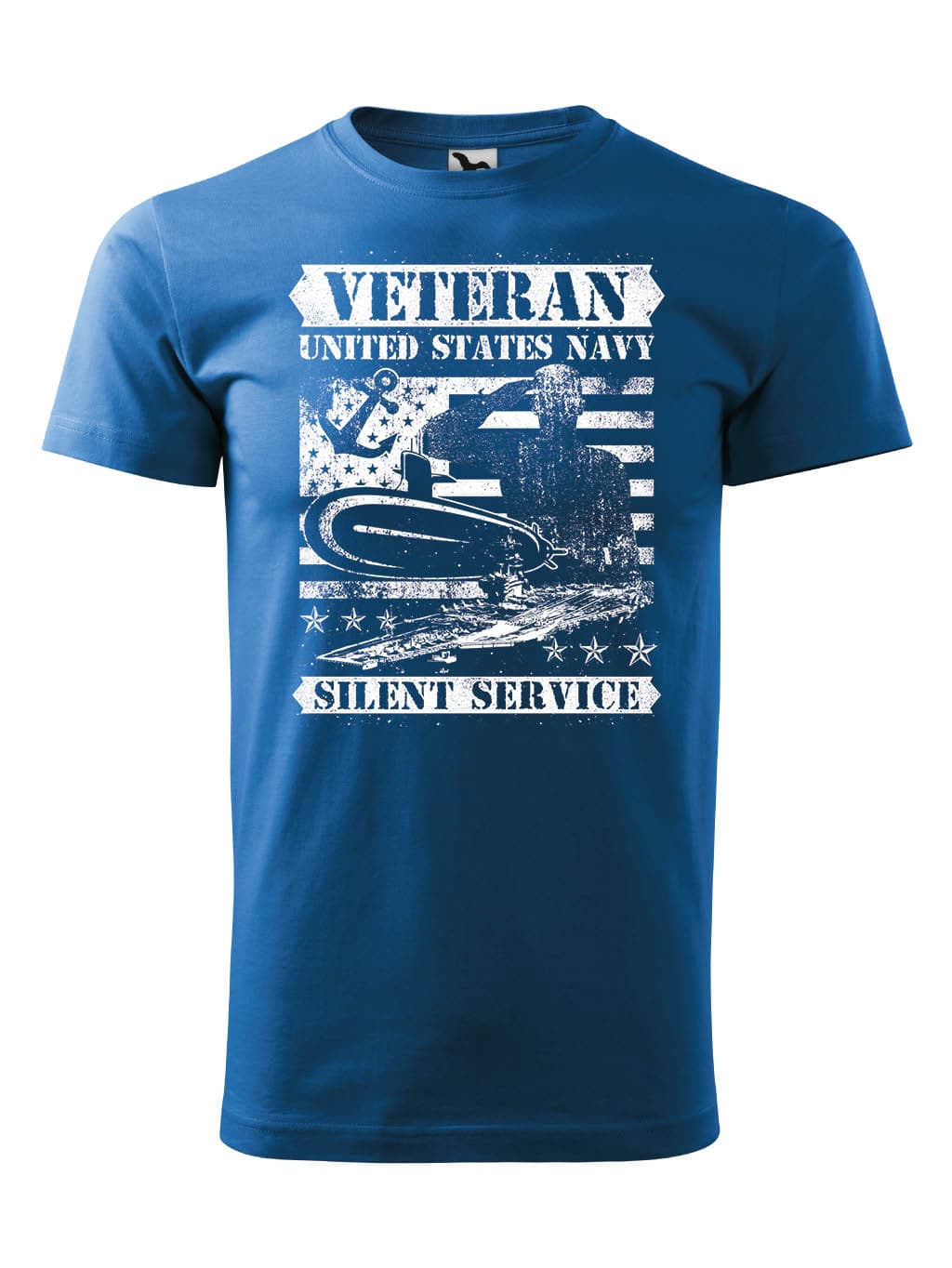 Tričko s potiskem Veteran US Navy