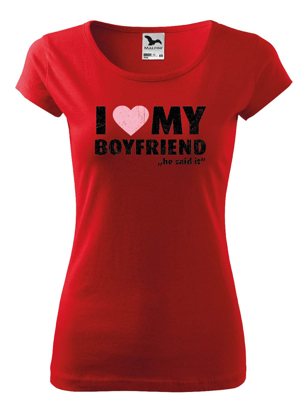 Tričko s potiskem I Love My Boyfriend