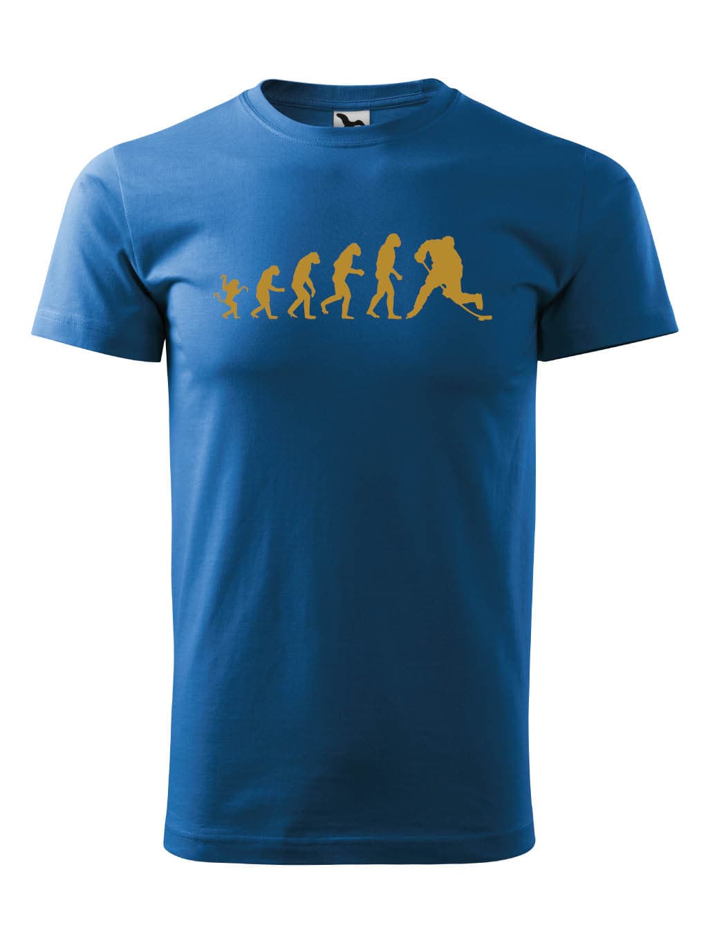 Tričko s potiskem Evolution of hockey player