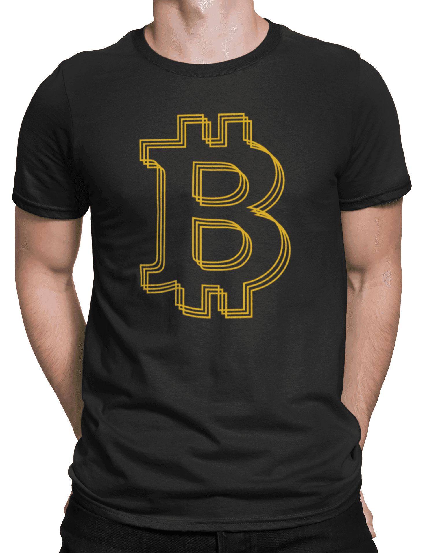 Tričko s potiskem Bitcoin