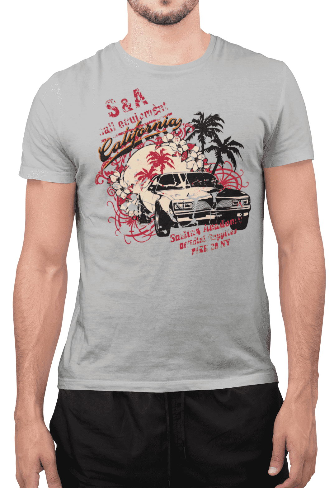Tričko s potiskem California car