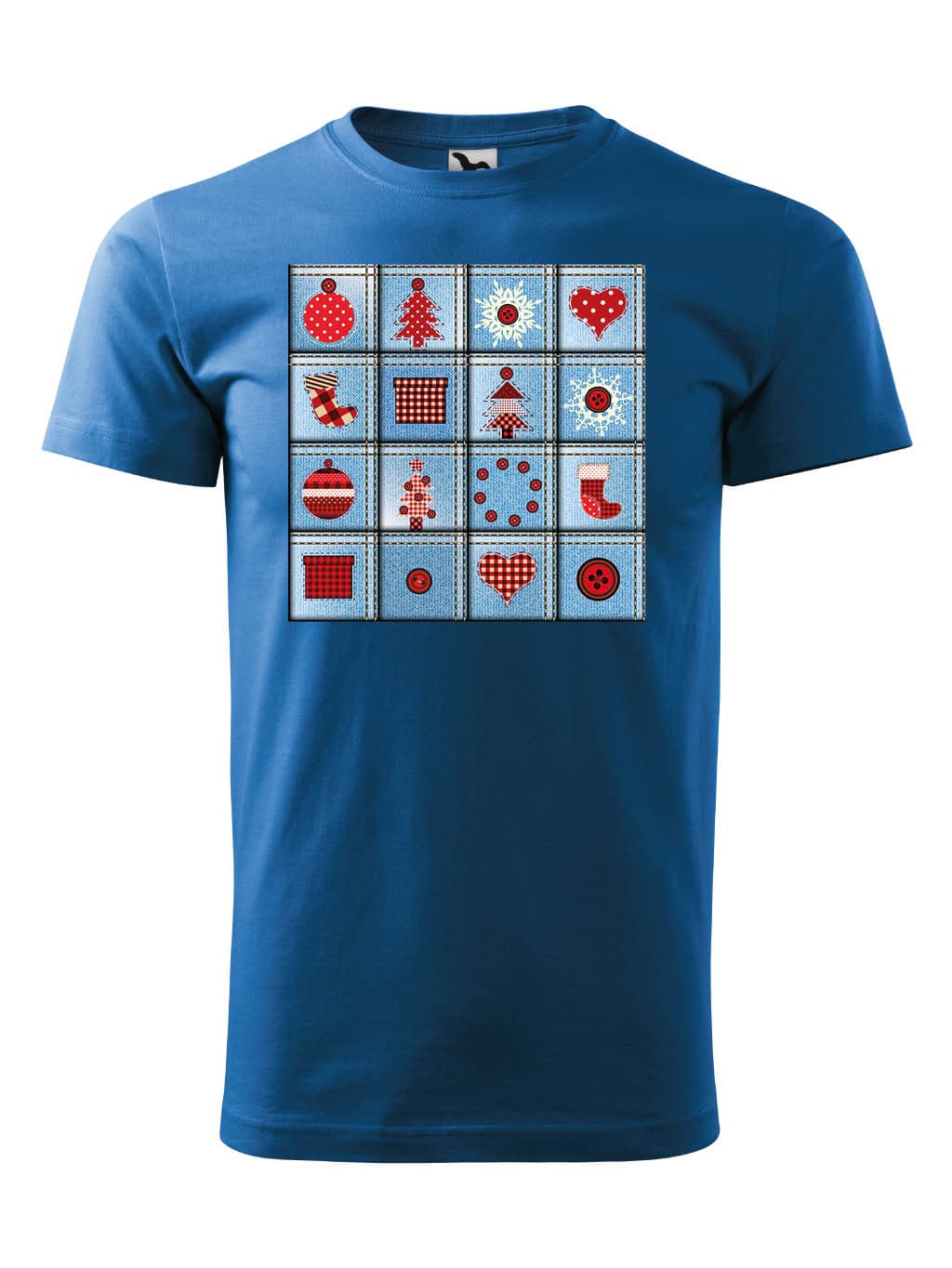 Vánoční tričko Patchwork1