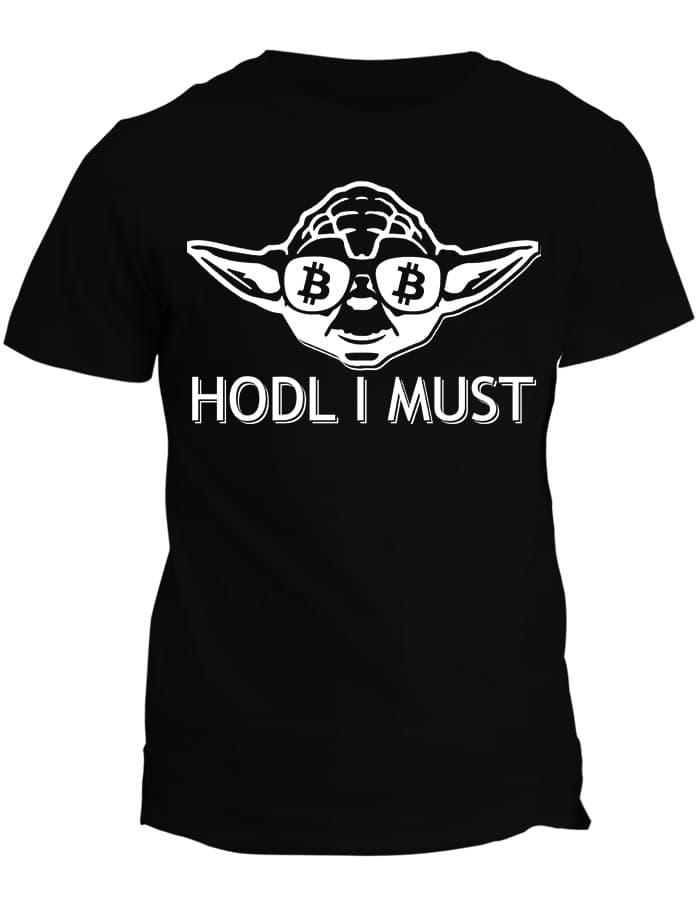 Tričko s potiskem Bitcoin Hodl I Must