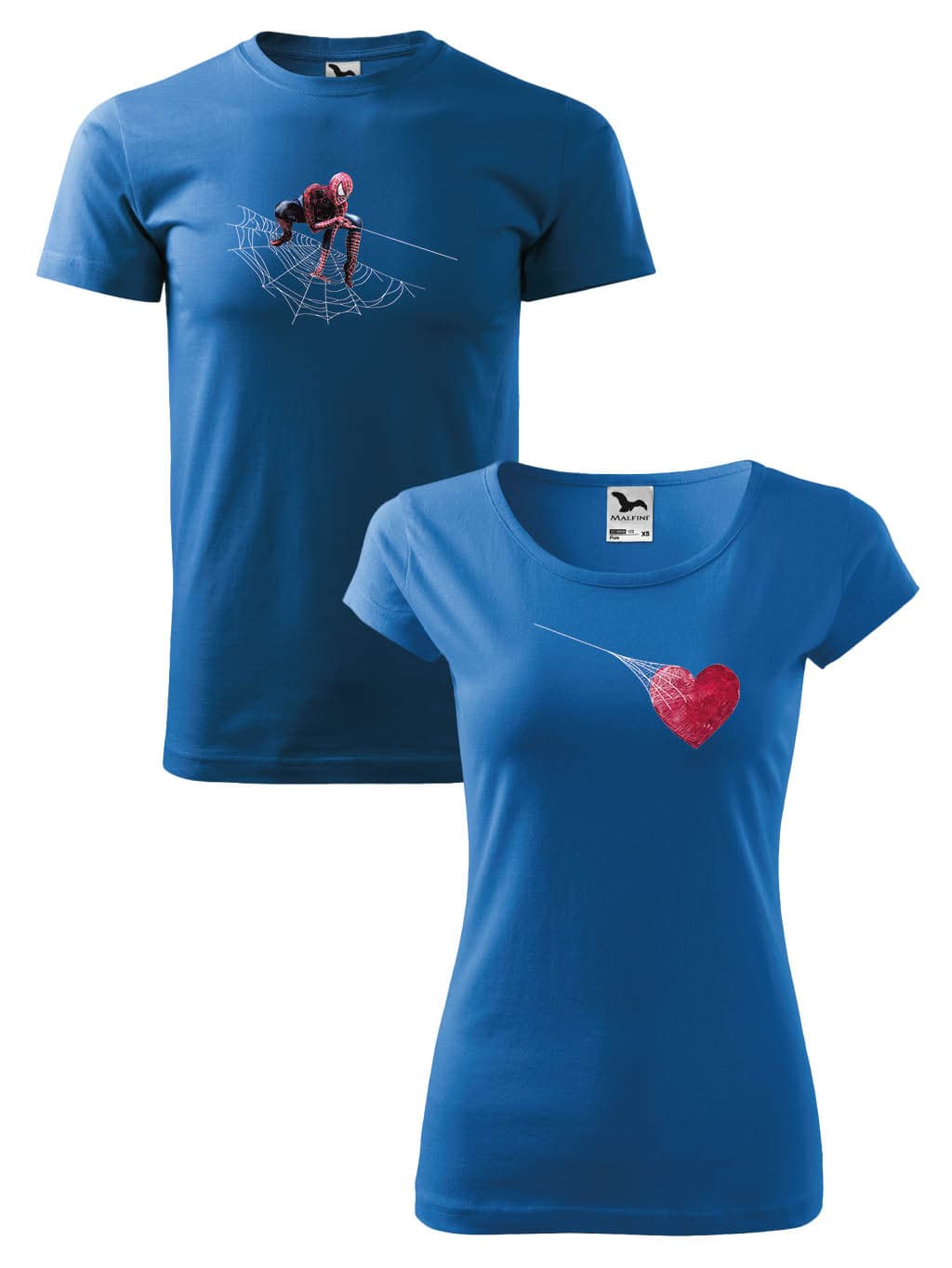 Trička pro páry Spiderman love