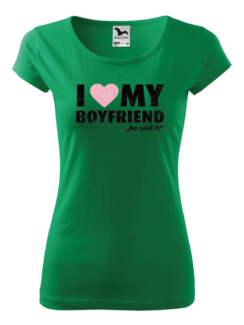 Tričko s potiskem I Love My Boyfriend