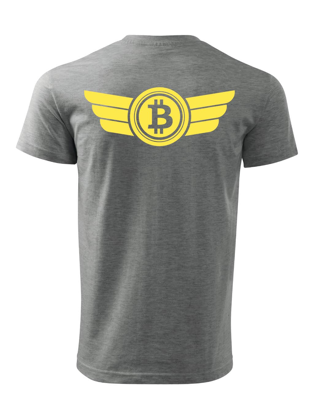Tričko s potiskem Bitcoin Logo Wings