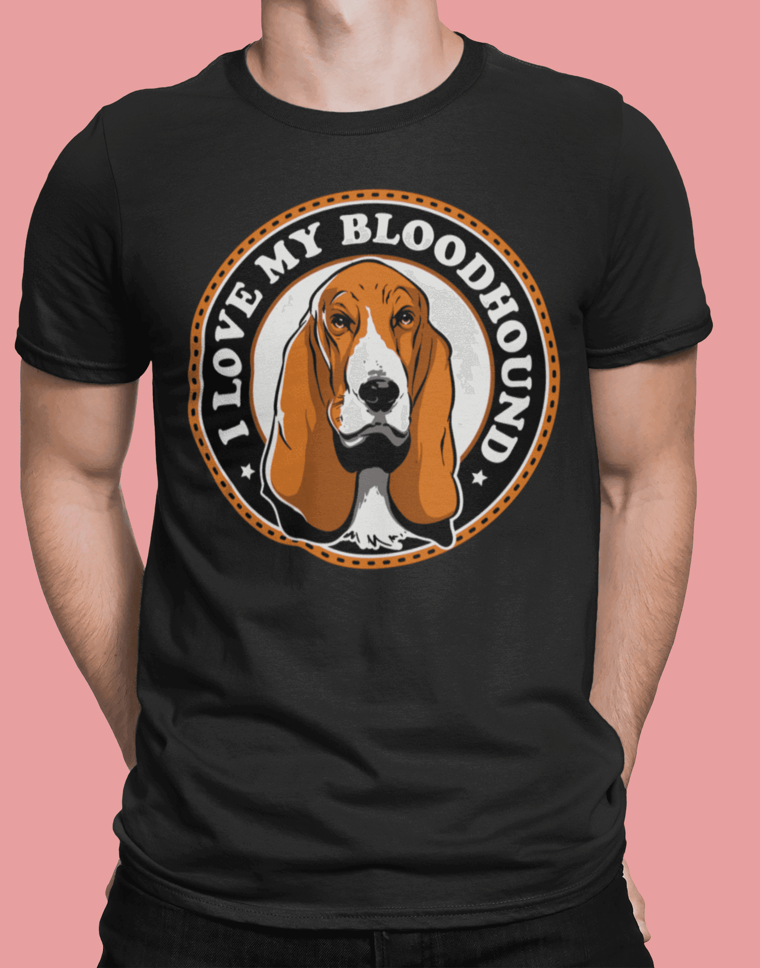 Tričko s potiskem Bloodhound love