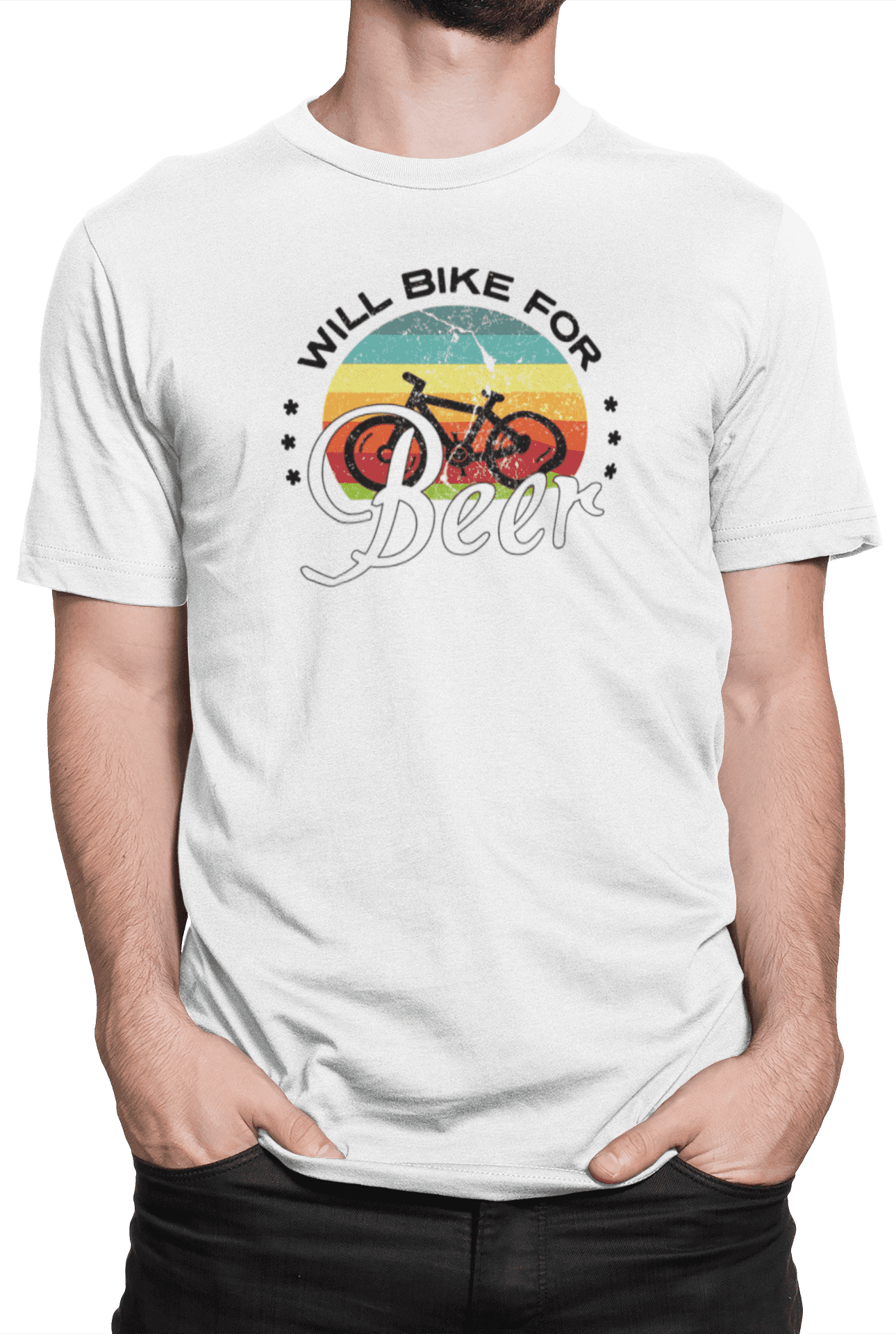 Tričko s potiskem Bike beer