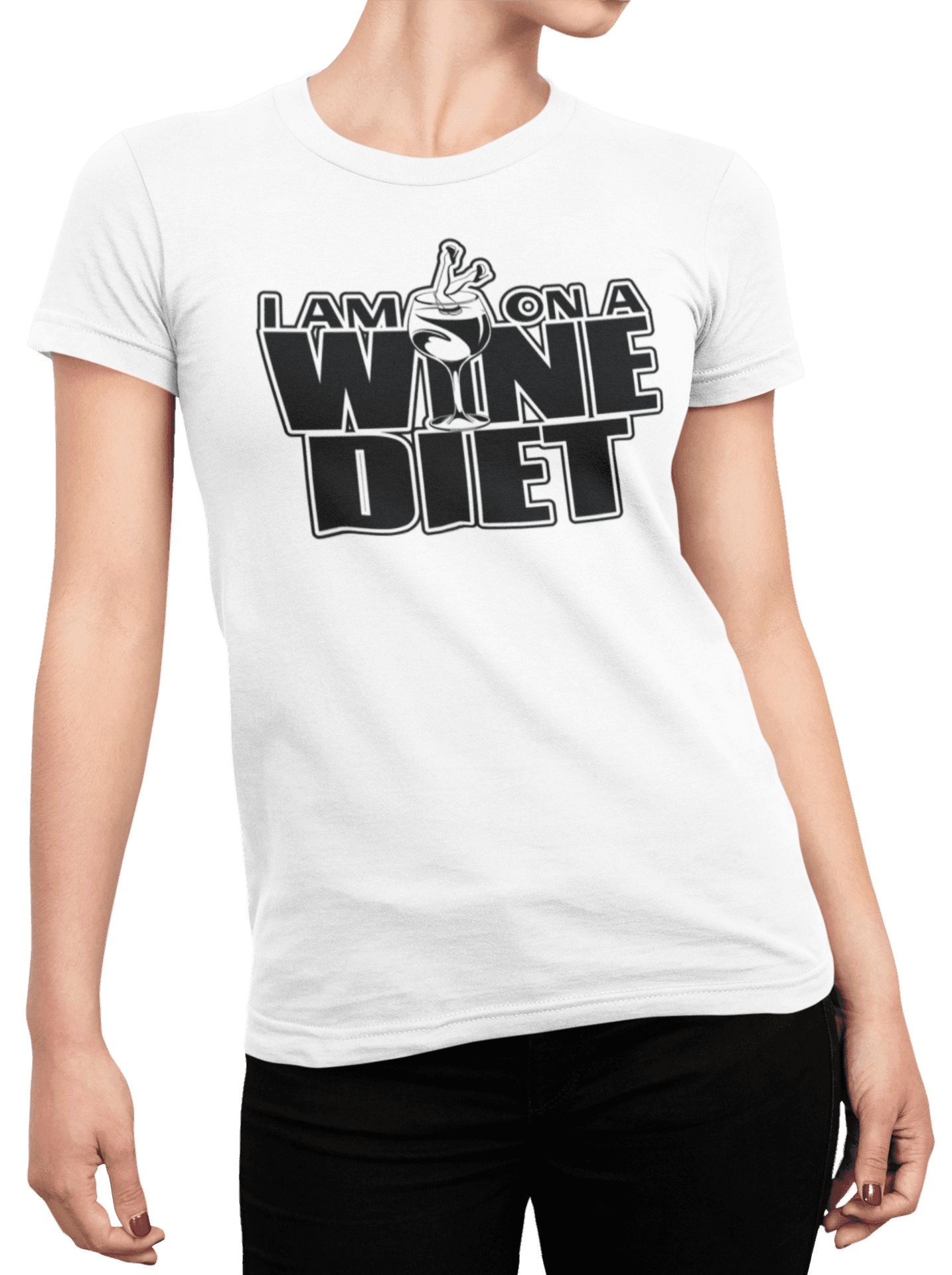 Tričko s potiskem Wine diet