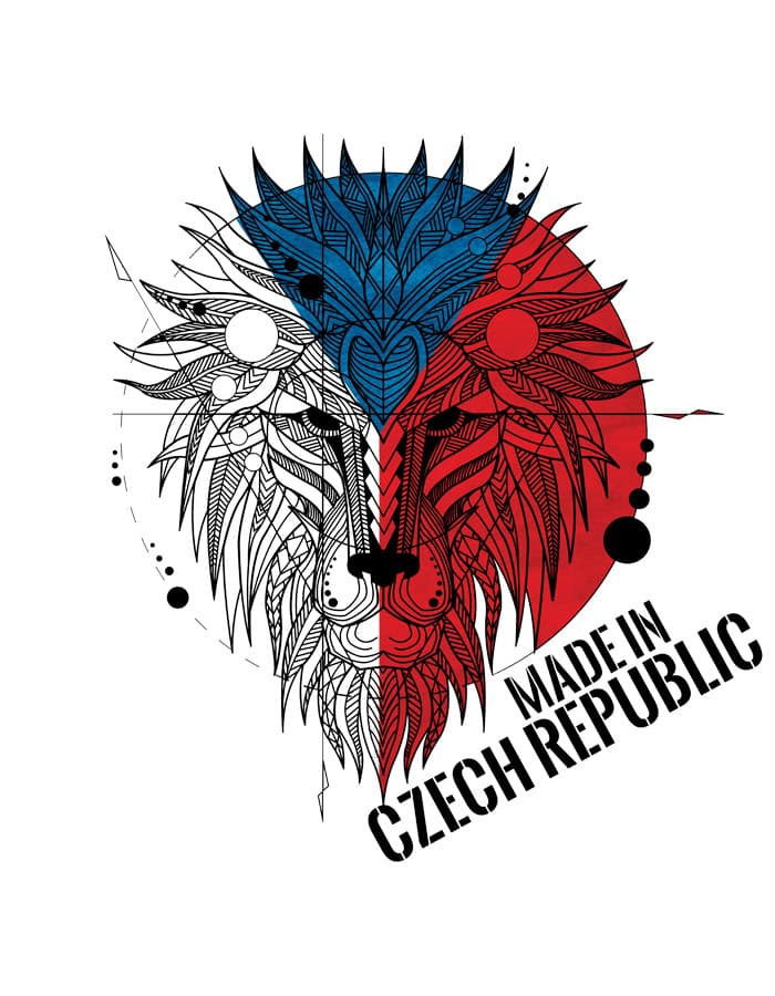 Tričko s potiskem Geometrical Lion