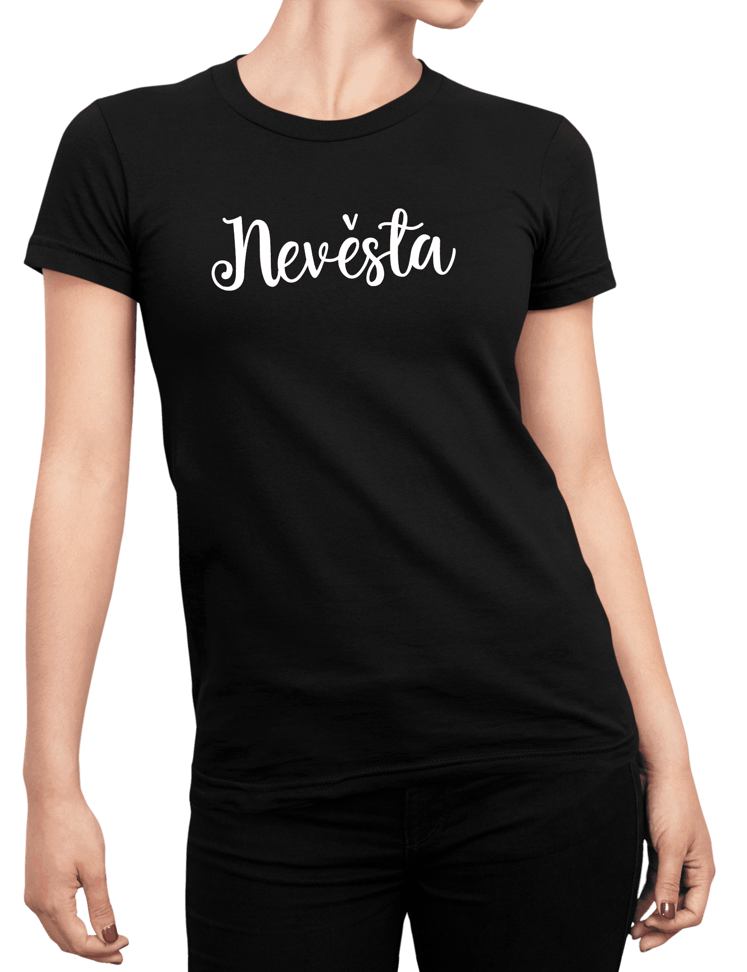 Team A nevesta cerne triko