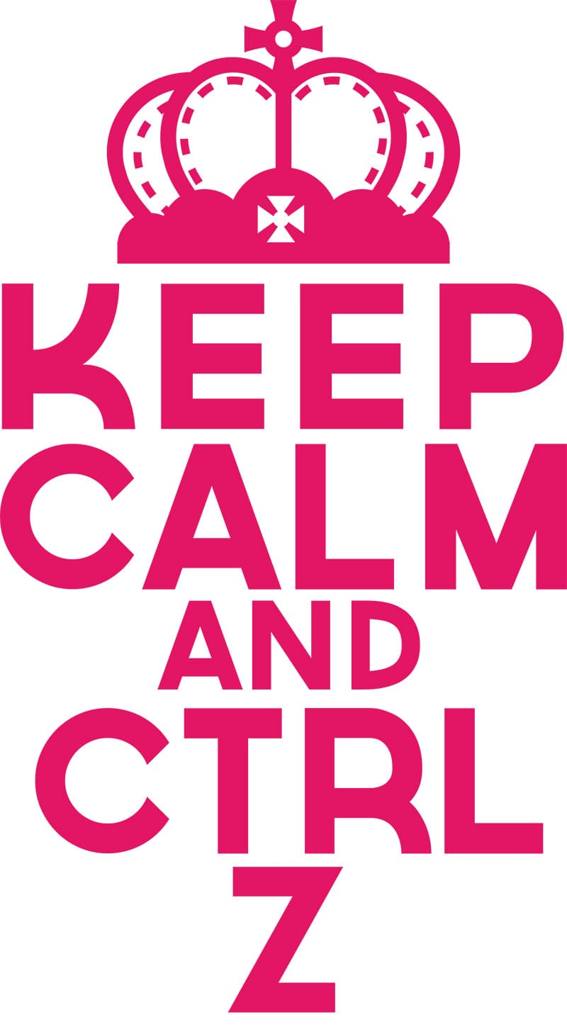 Školní tričko Keep calm and CTRL Z