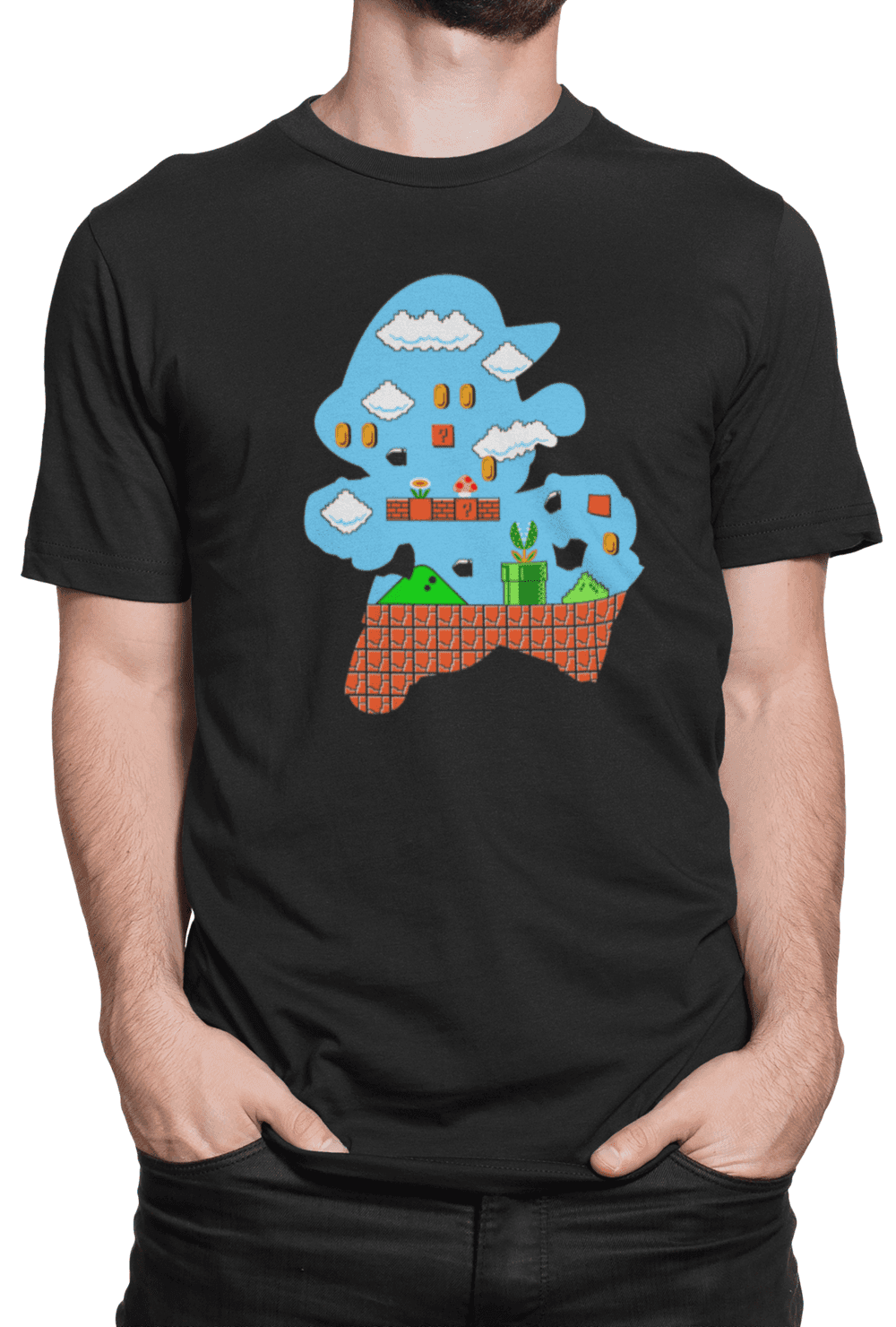 tricko s potiskem mario world (1)