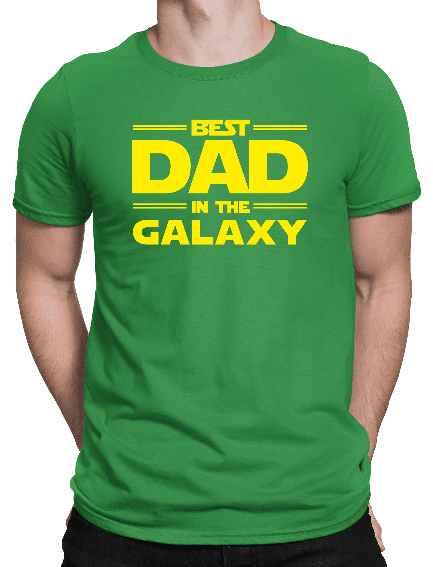 best dad in the galaxy na zelenem triku