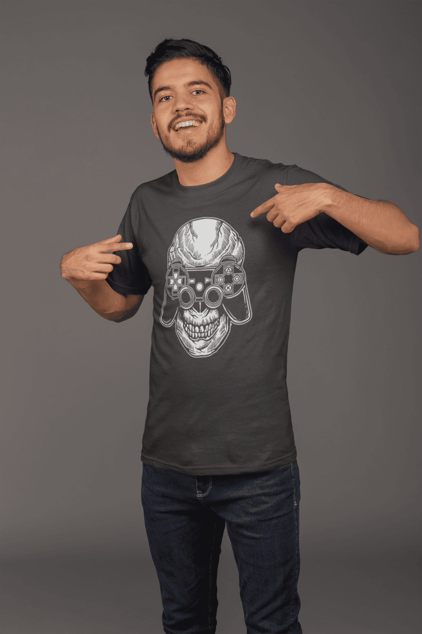 Tričko s potiskem Playstation Skull