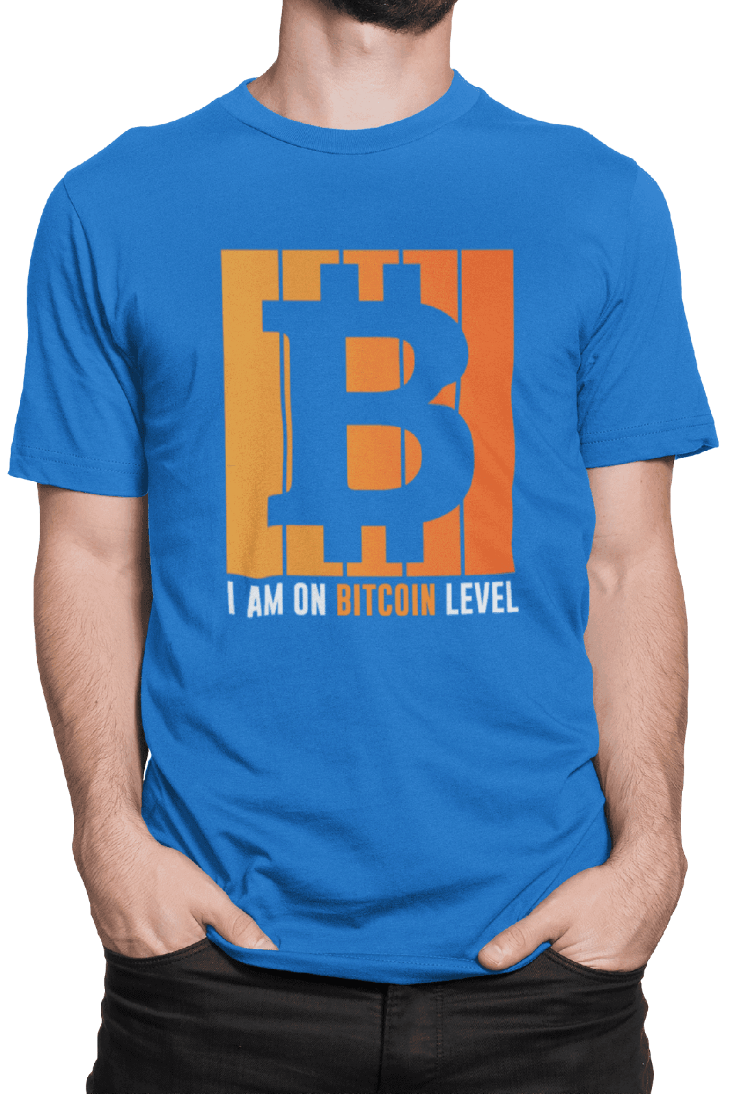 Tričko s potiskem Bitcoin level