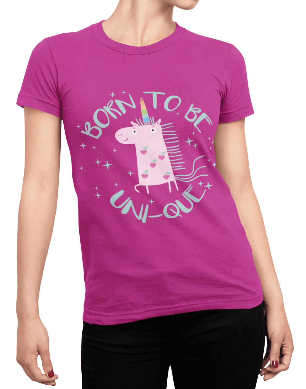 t shirt mockup of a woman posing with cropped face 87 el min