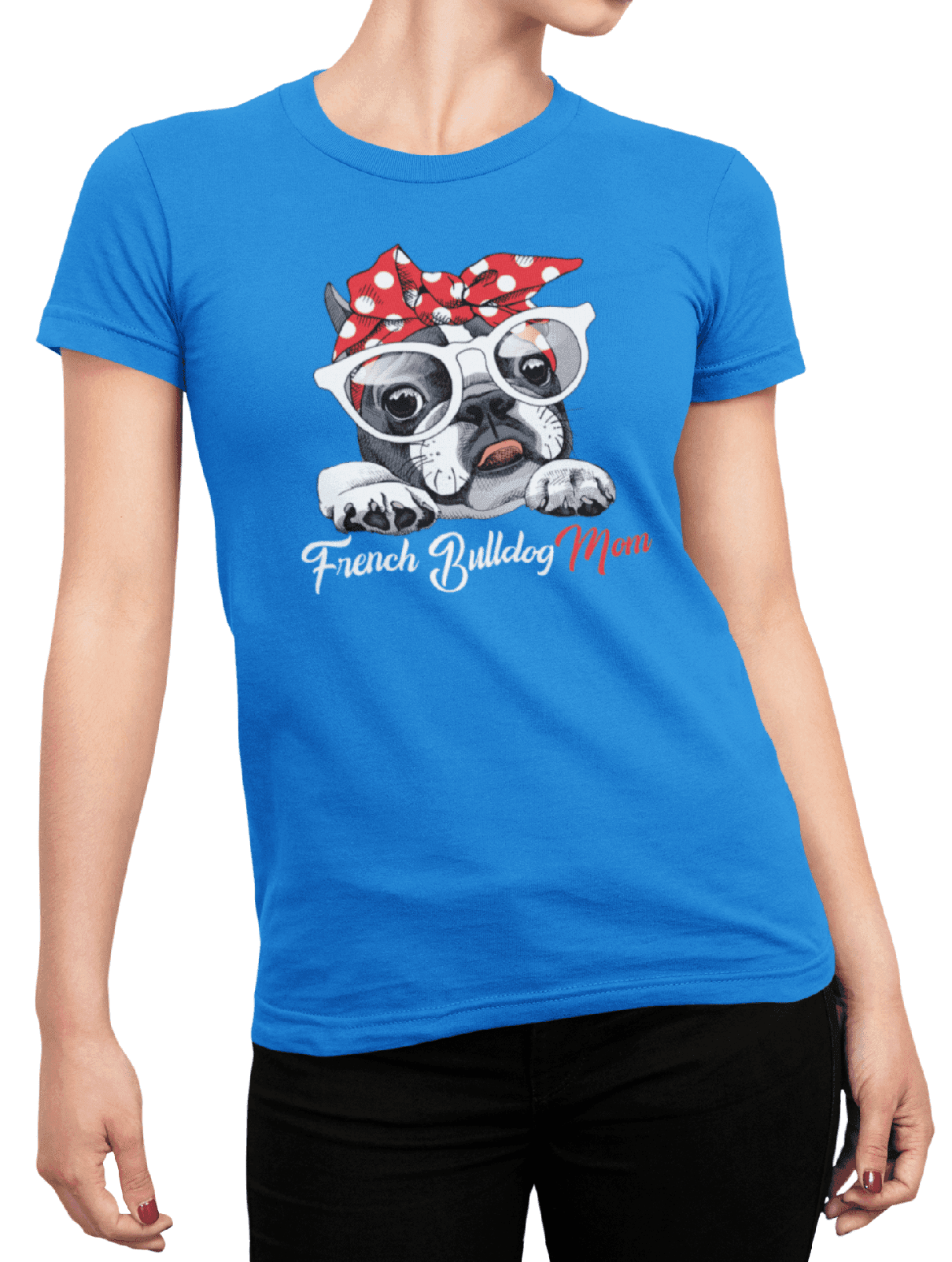 Tričko s potiskem Bulldog mom
