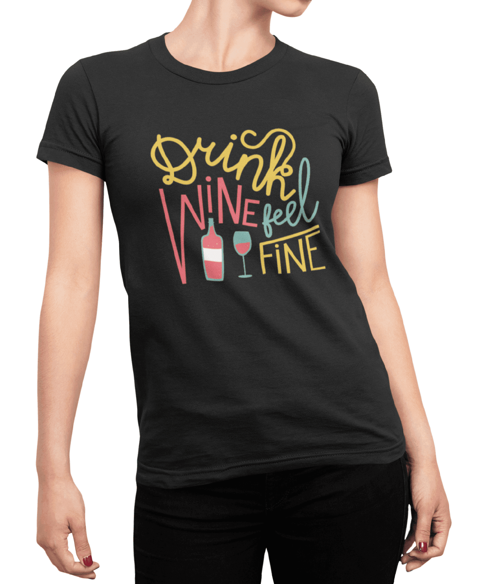 t shirt mockup of a woman posing with cropped face 87 el min