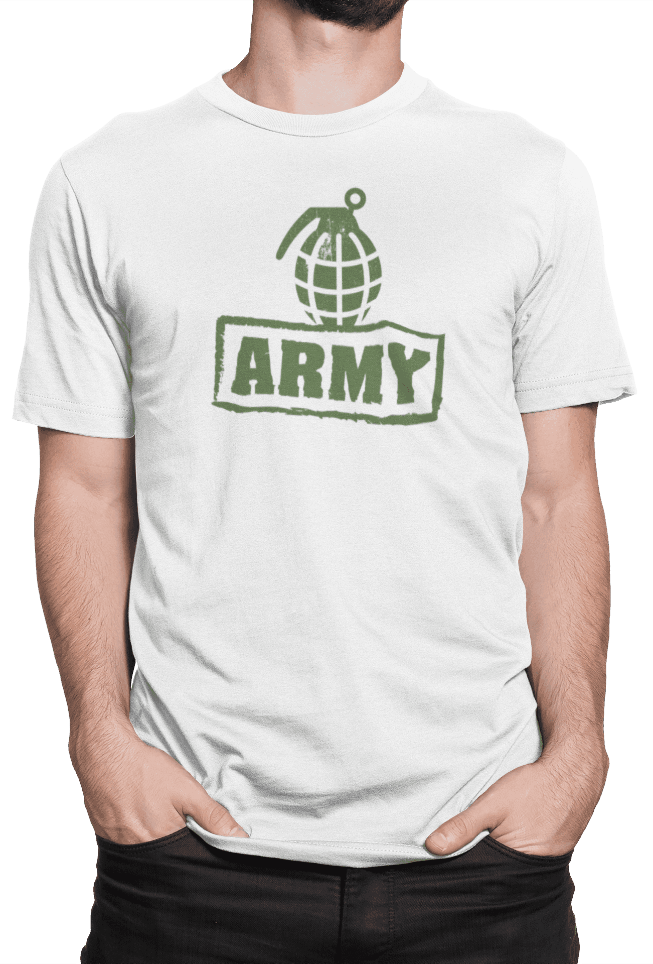 Tričko s potiskem Army granát