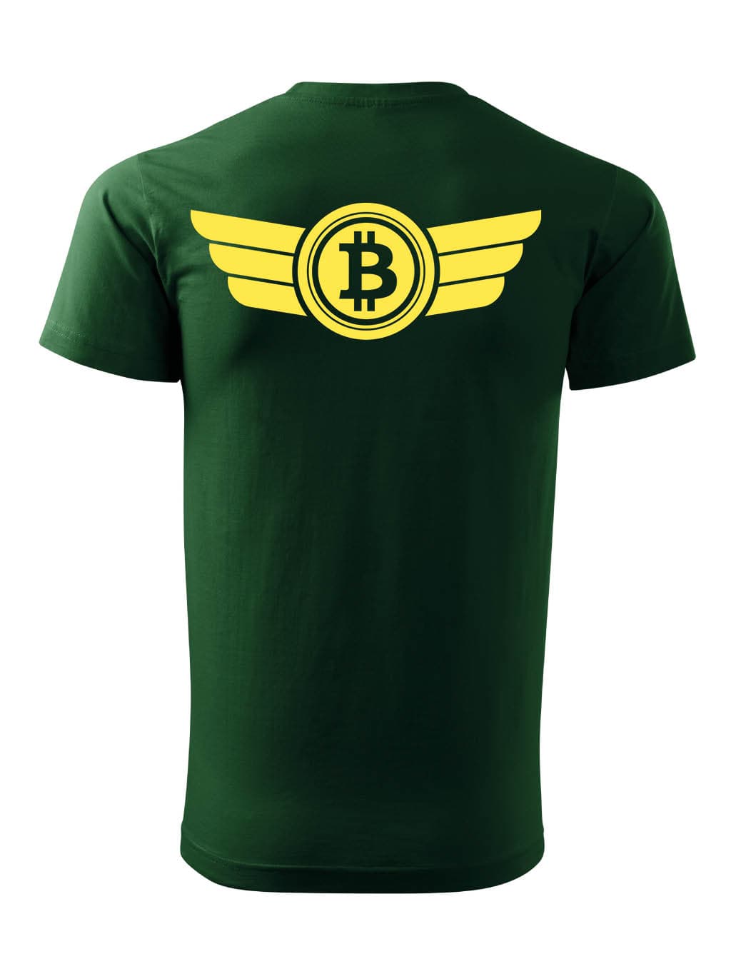 Tričko s potiskem Bitcoin Logo Wings