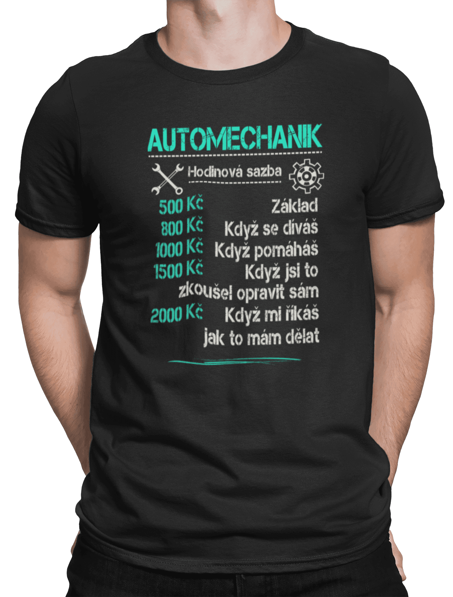 Profesní tričko Automechanik Sazba