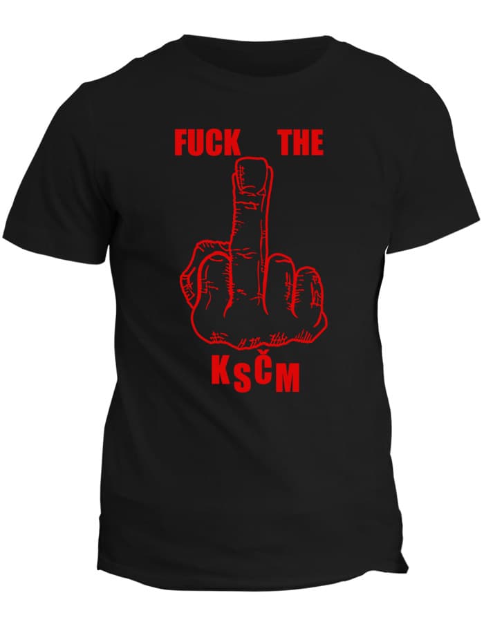 Tričko s potiskem Fuck the KSČM