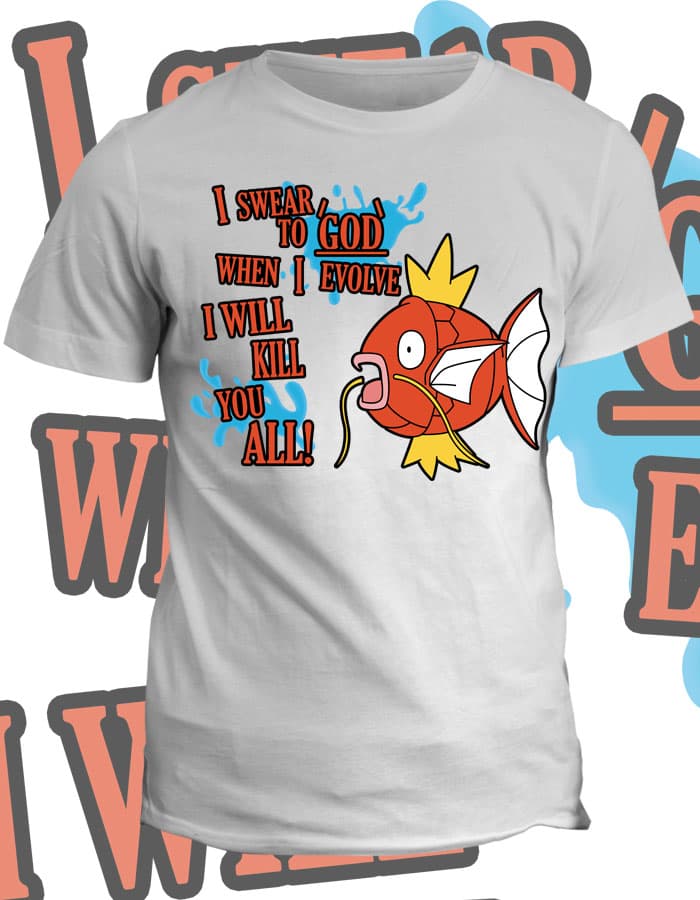 Tričko s potiskem Nebojácný Magicarp