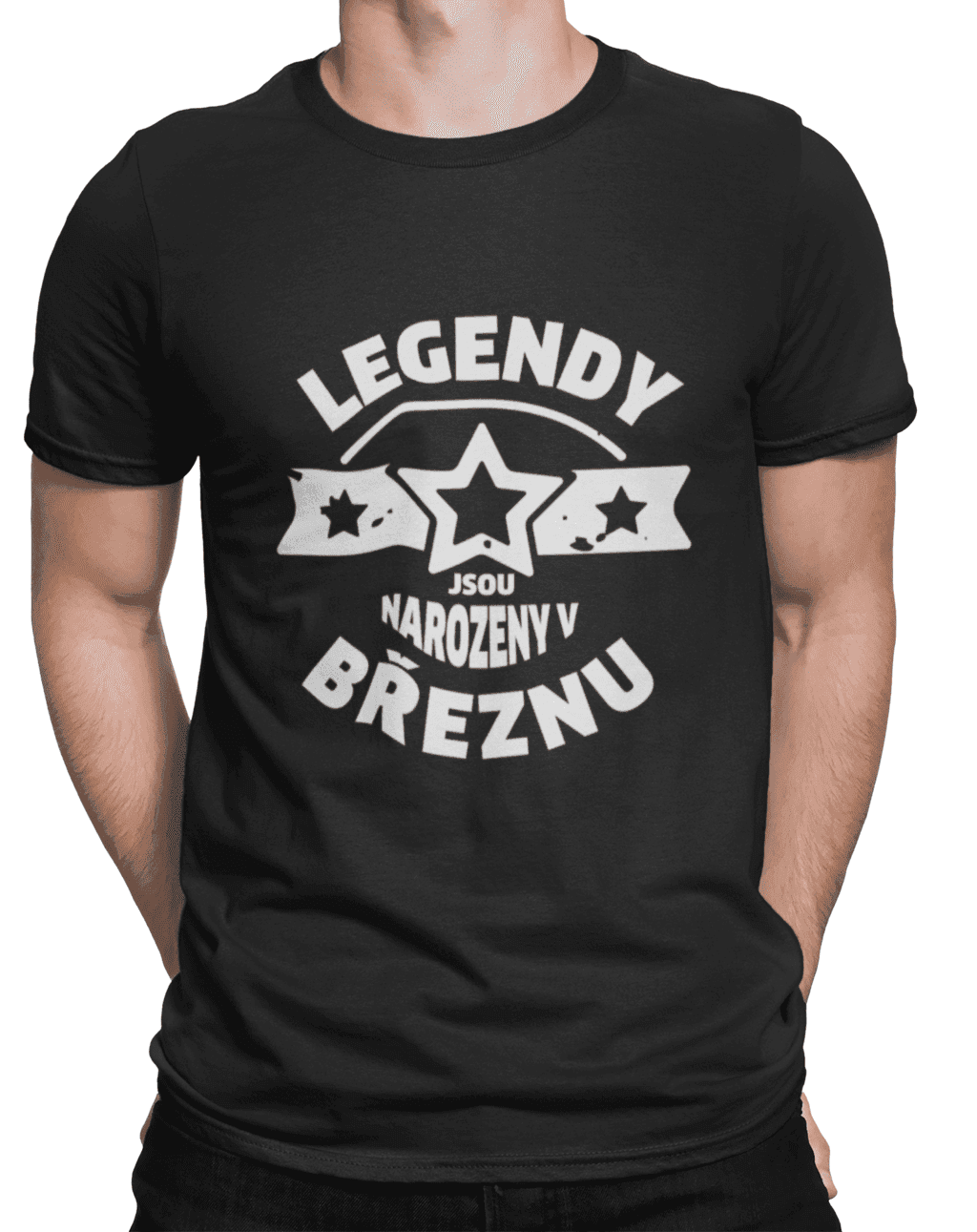 mockup of a man wearing a customizable t shirt against a plain color backdrop 1422 el (1) min (3)