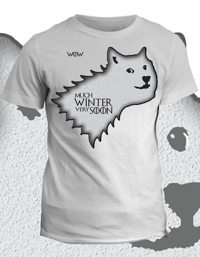 Tričko game of thrones Much Winter