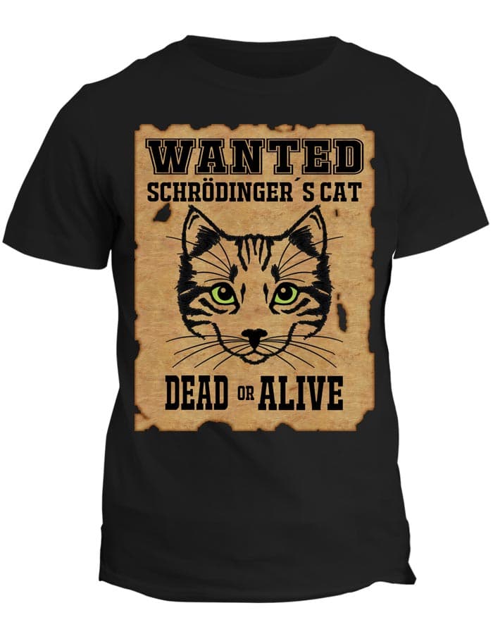 Tričko s potiskem Schrödinger´s cat