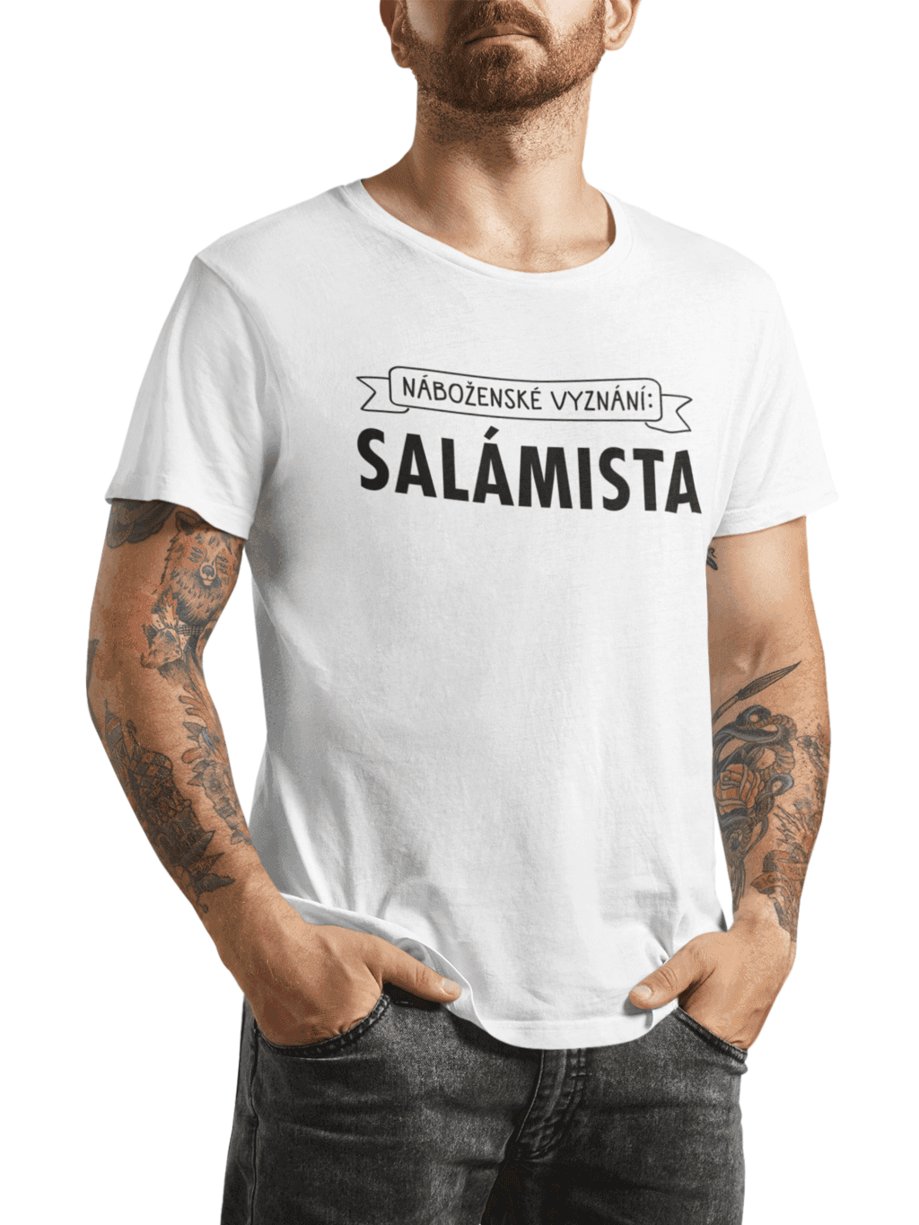 t shirt mockup of a bearded tattooed cropped face man at a studio m5364 r el2 (12) (1)