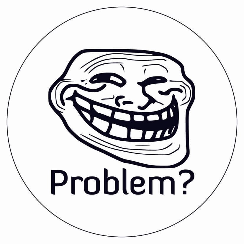 Samolepka Meme problem