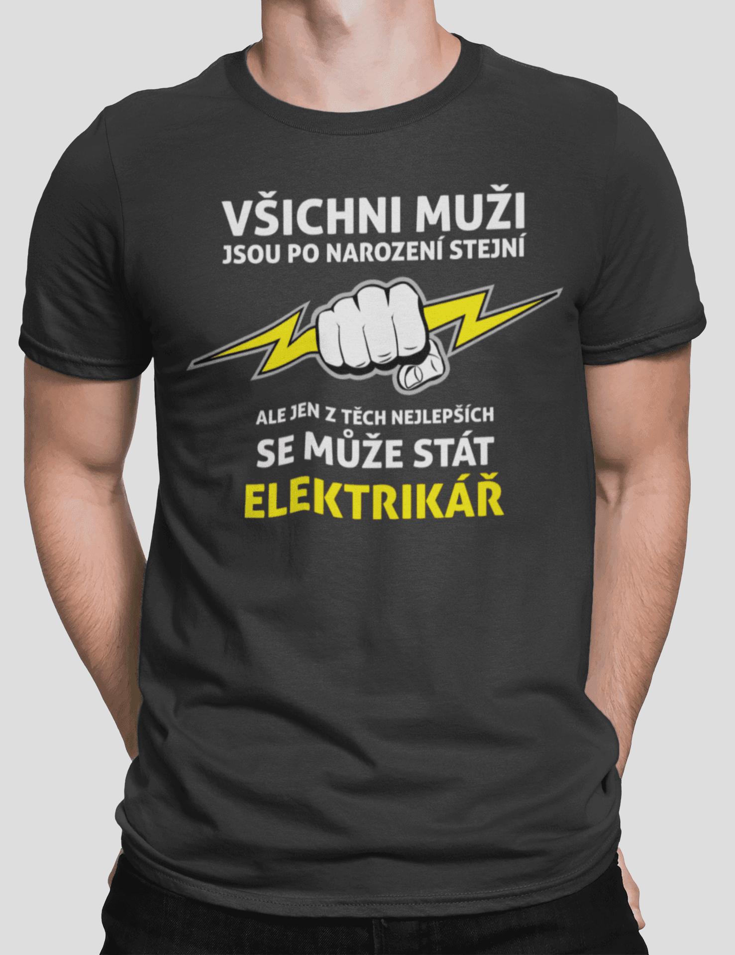 Tričko s potiskem Nejlepší elektrikář