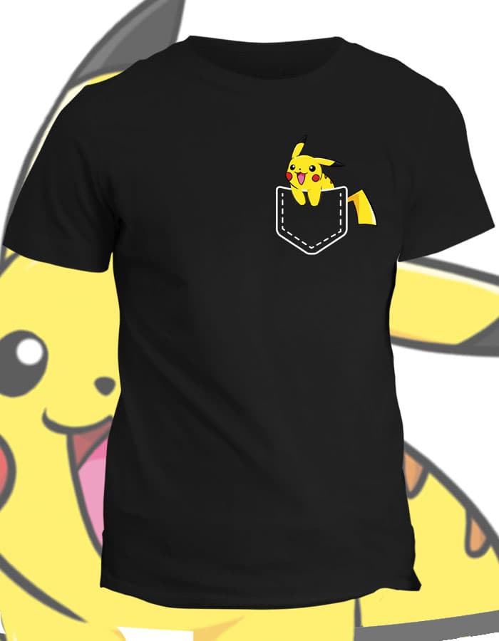 Tričko s potiskem Kapesní Pikachu